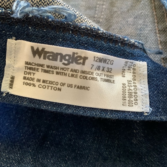 Vintage 80’s WRANGLER High Waist Jeans Size 7/8 x 32 Blue Denim. - Picture 7 of 15